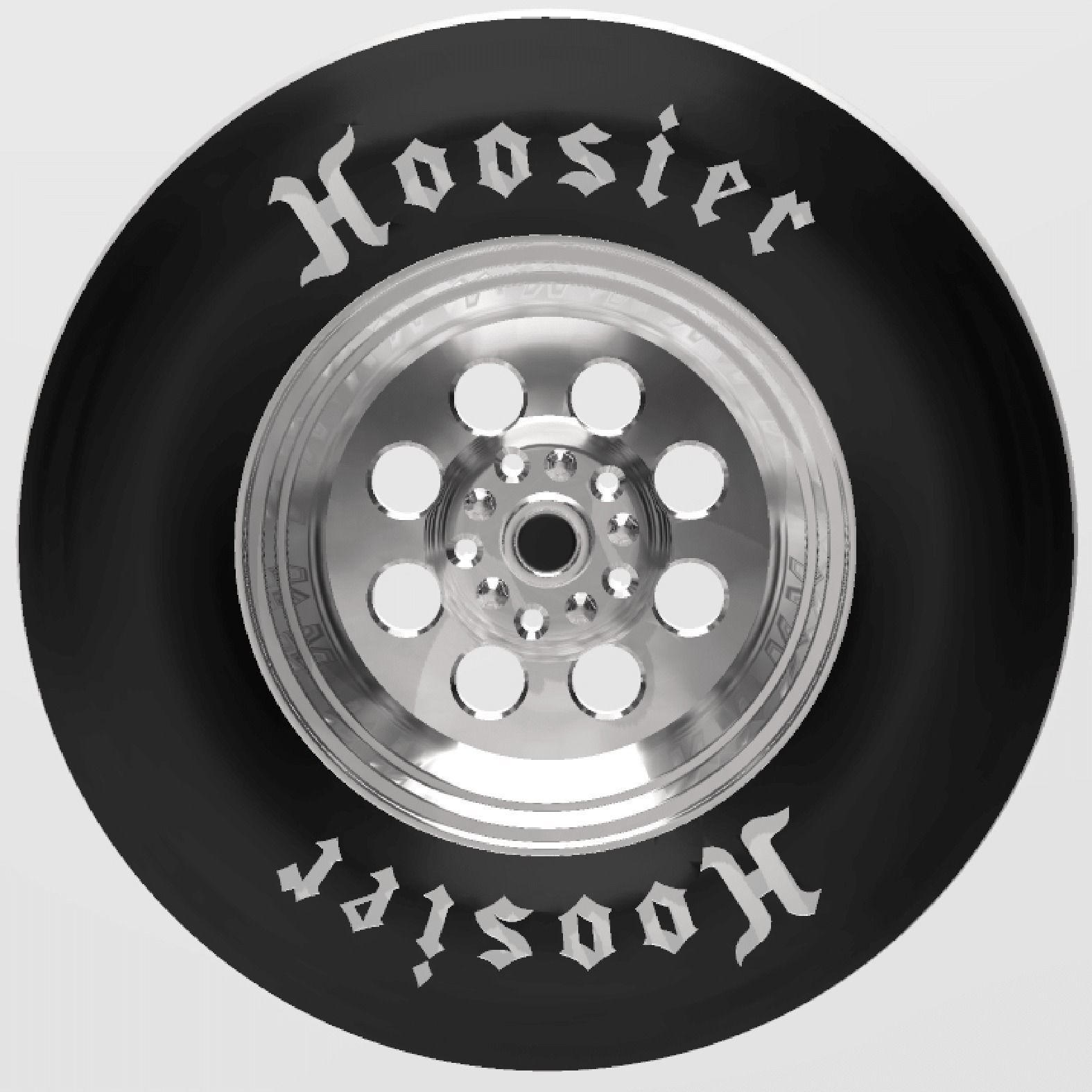 WELD DRAGLITE WHEEL AND HOOSIER SLICK TIRE FOR SCALE AUTOS 3D print model_1
