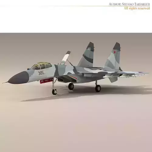 Su-27 Flanker 3D model