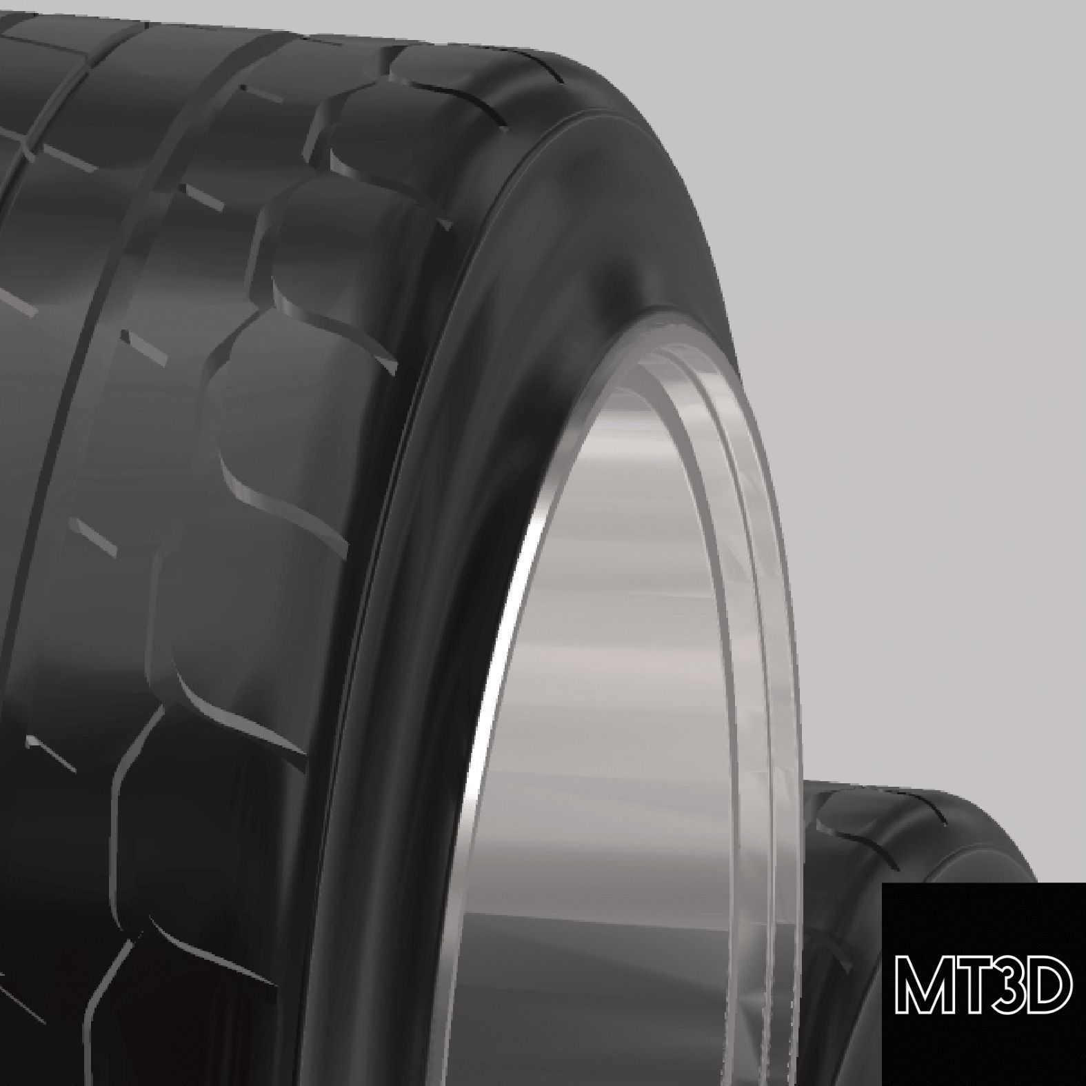 VOLKSWAGEN VW LOGO WHEELS WITH STRETCHED TIRES IN 2 SIZES 3D print model_14