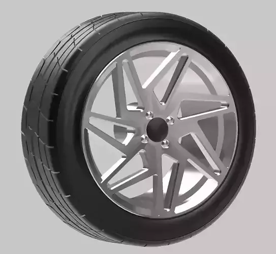 CUSTOM 1 24 SCALE WHEEL FOR SCALE AUTOS AND DIORAMAS 3D print model