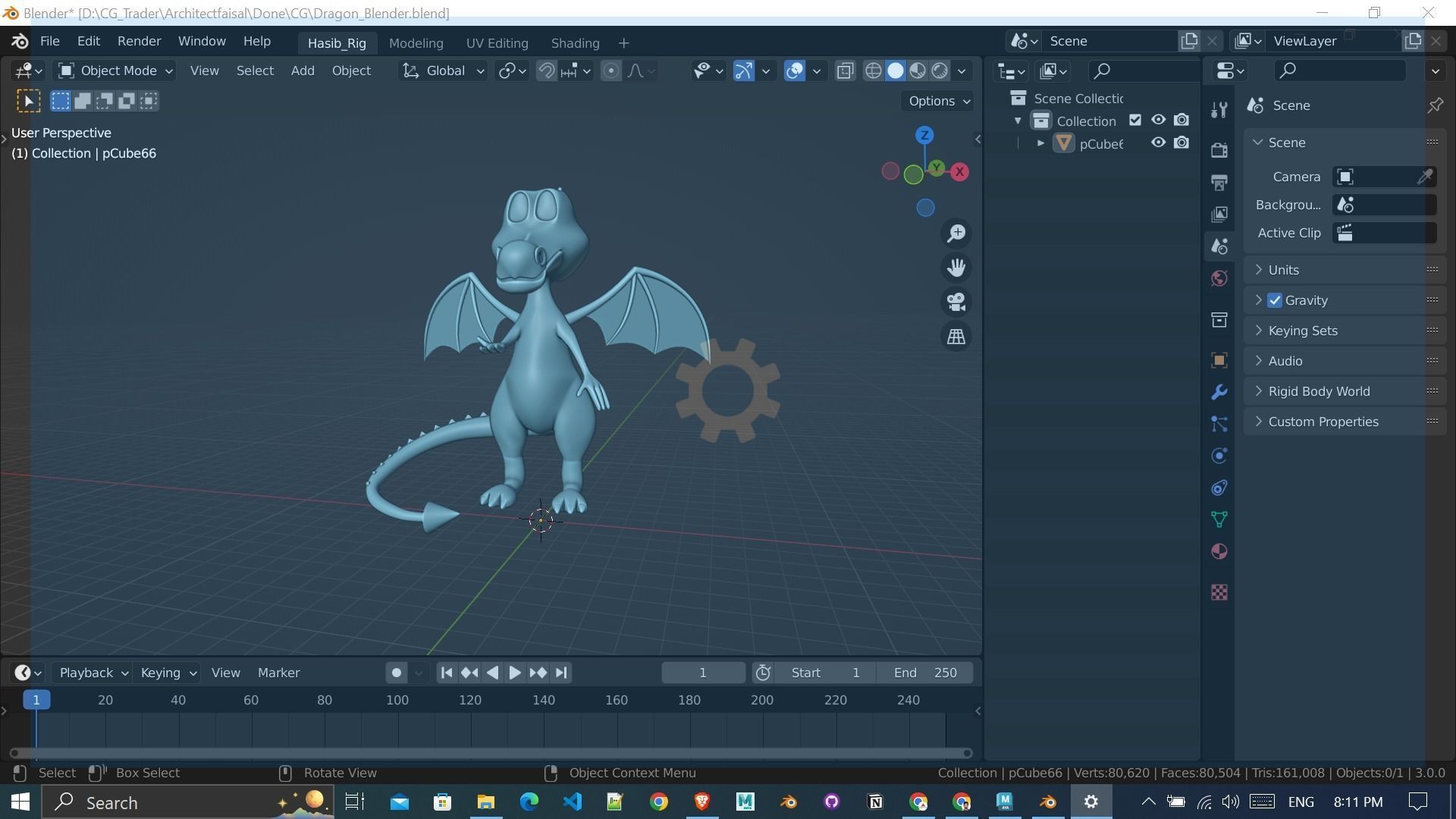 Dragon 3D Printing Ready for Exam College Toy 3D print model_2
