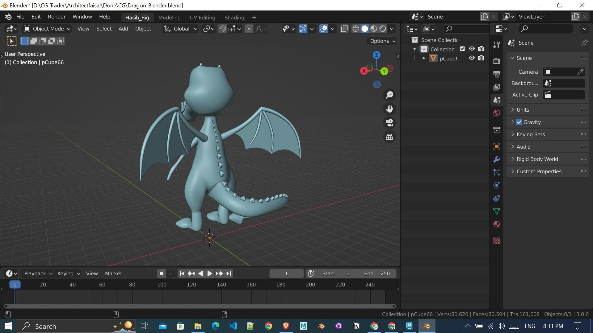 Dragon 3D Printing Ready for Exam College Toy 3D print model_1