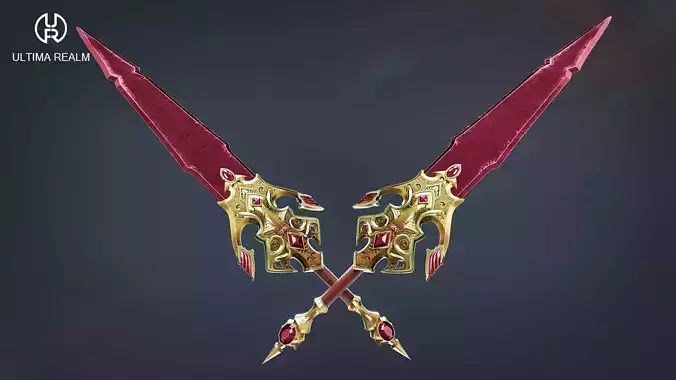  Fantasy Dagger Low-poly 3D model