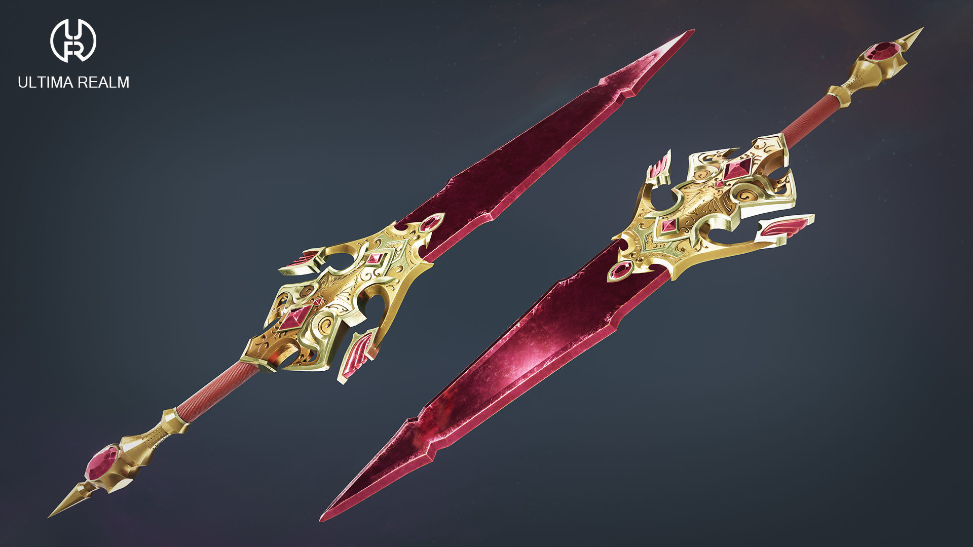 Fantasy Dagger Low-poly 3D model_4