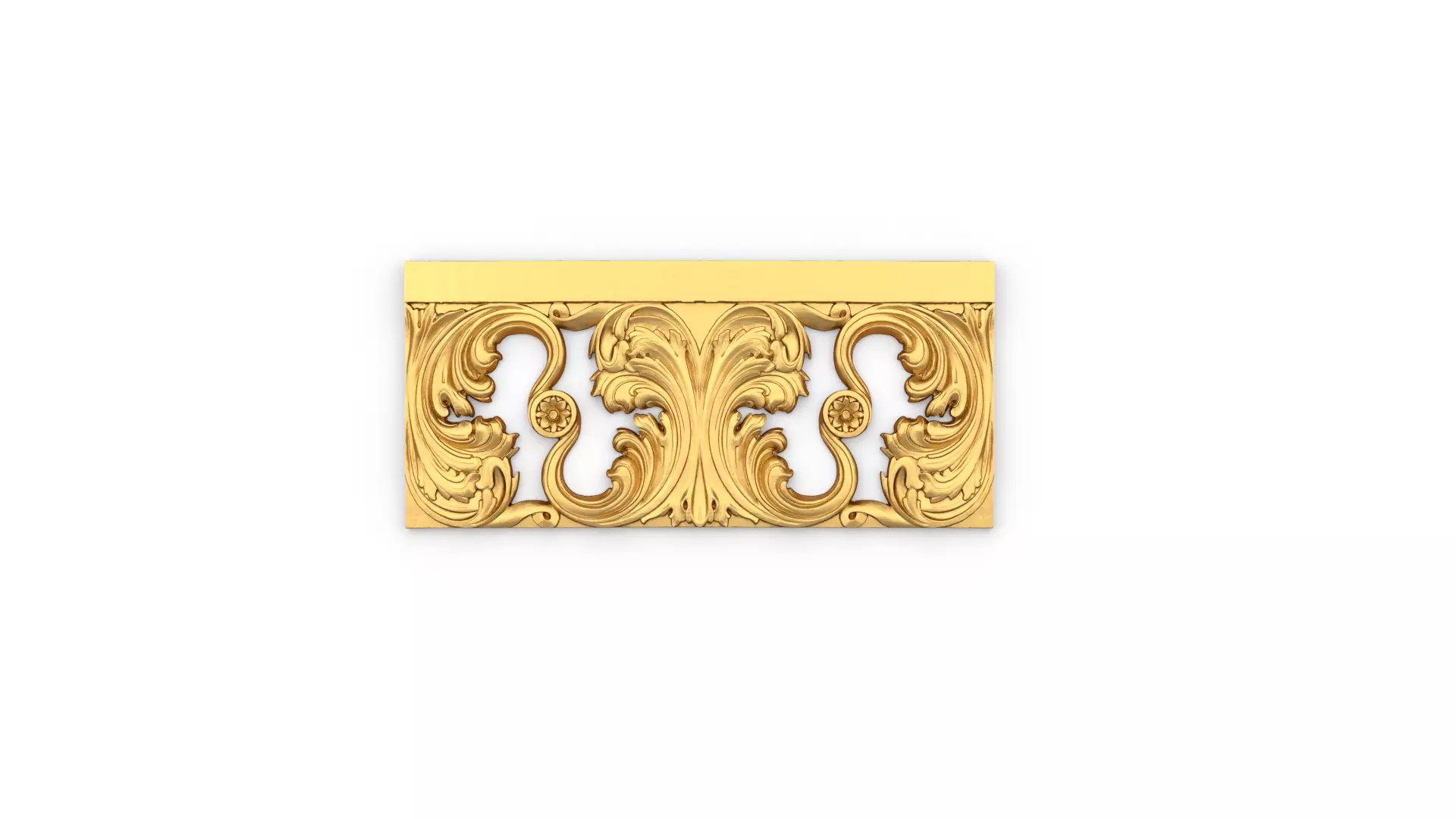 Classic carved decor ornament 348  3D model_0