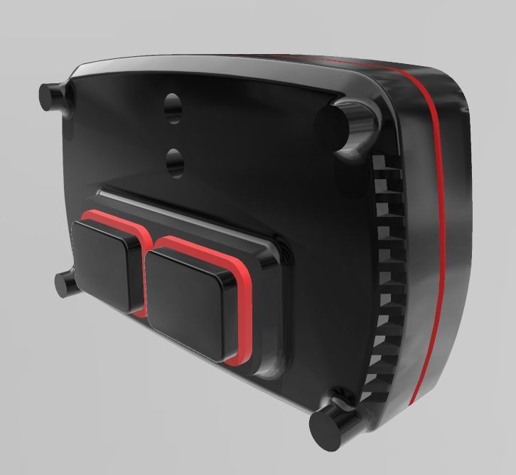 Racing EFI Dash Display for Scale autos and dioramas 3D print model_4