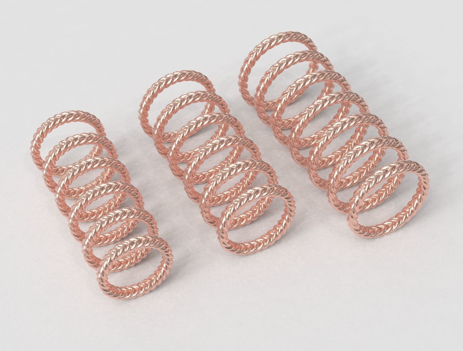 Braided Wedding Band 3D print model_6