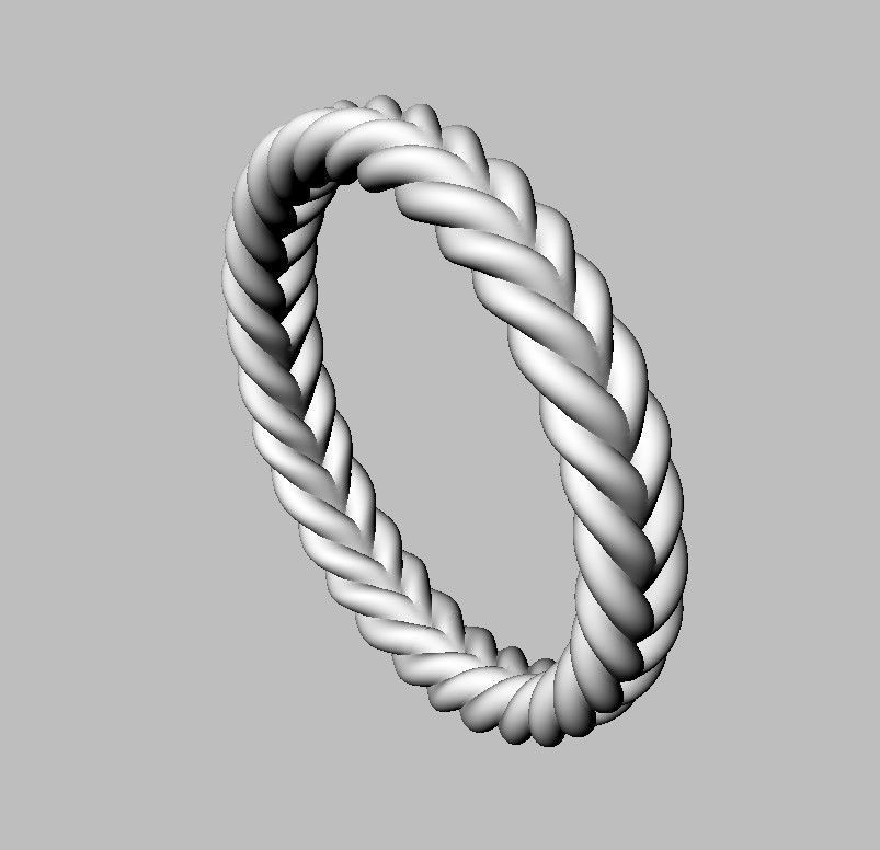 Braided Wedding Band 3D print model_17