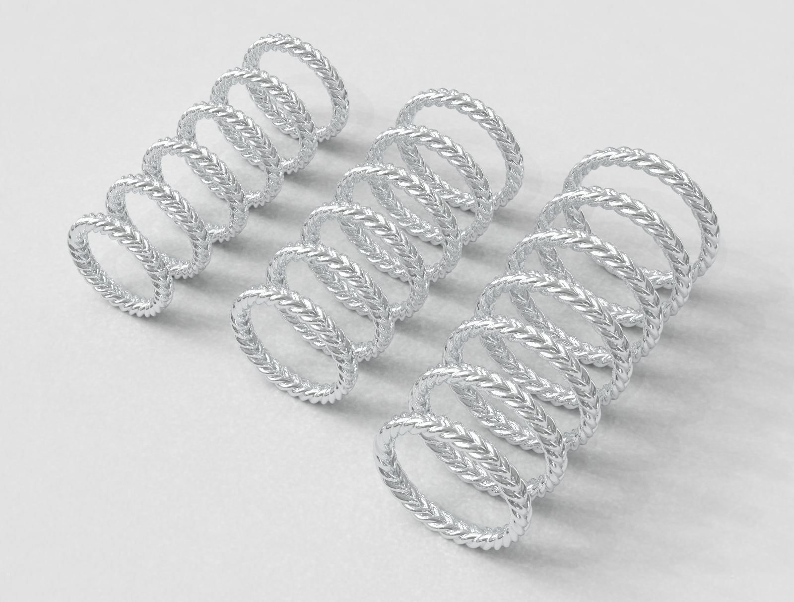 Braided Wedding Band 3D print model_7