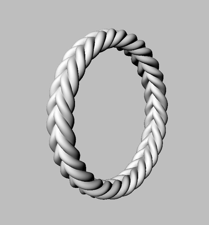Braided Wedding Band 3D print model_19