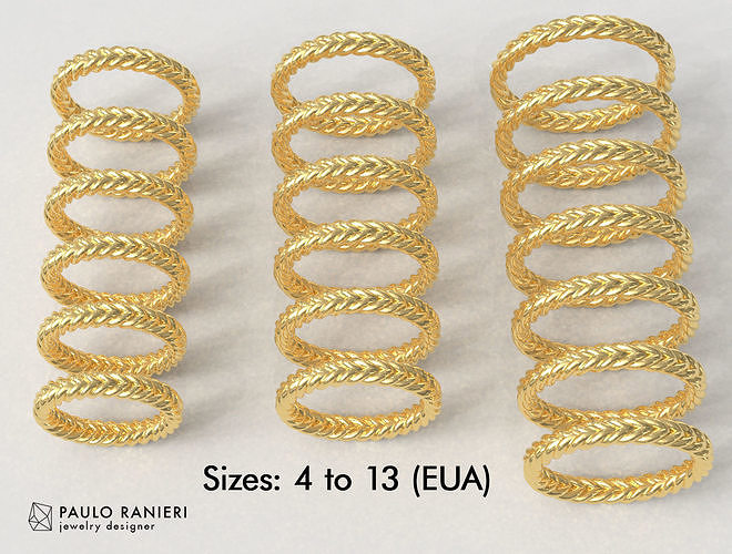 Braided Wedding Band 3D print model