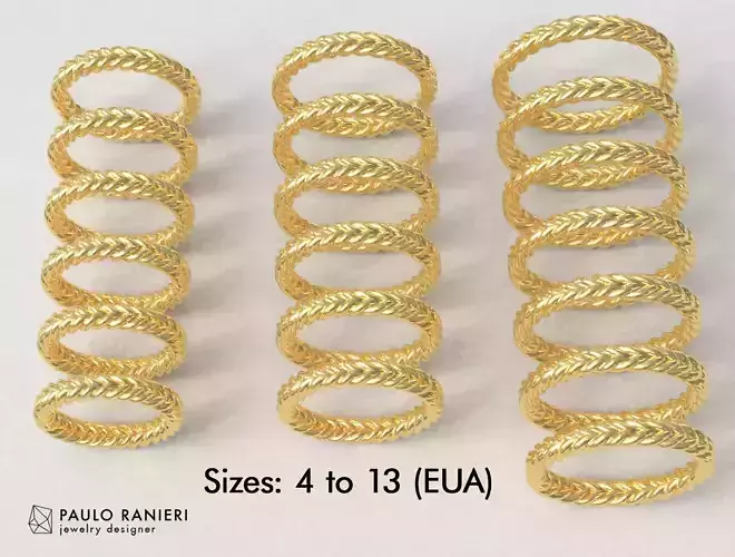 Braided Wedding Band