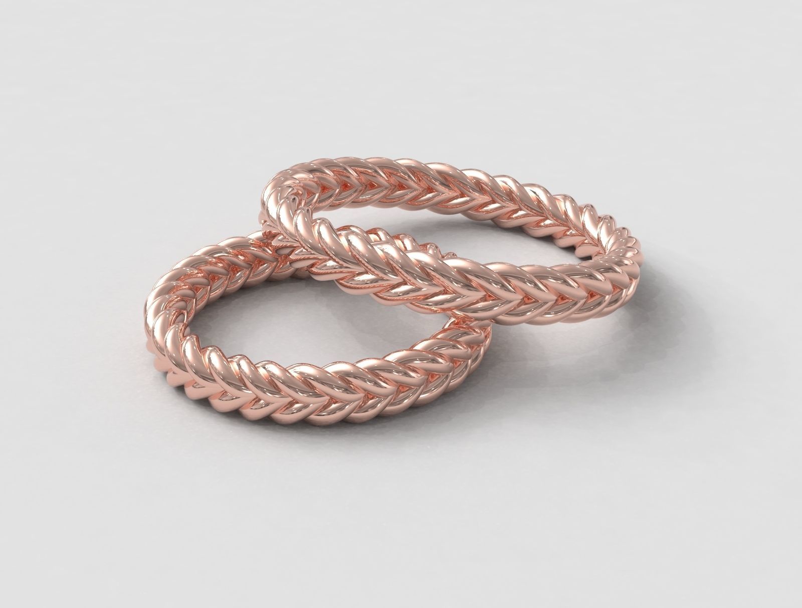 Braided Wedding Band 3D print model_4