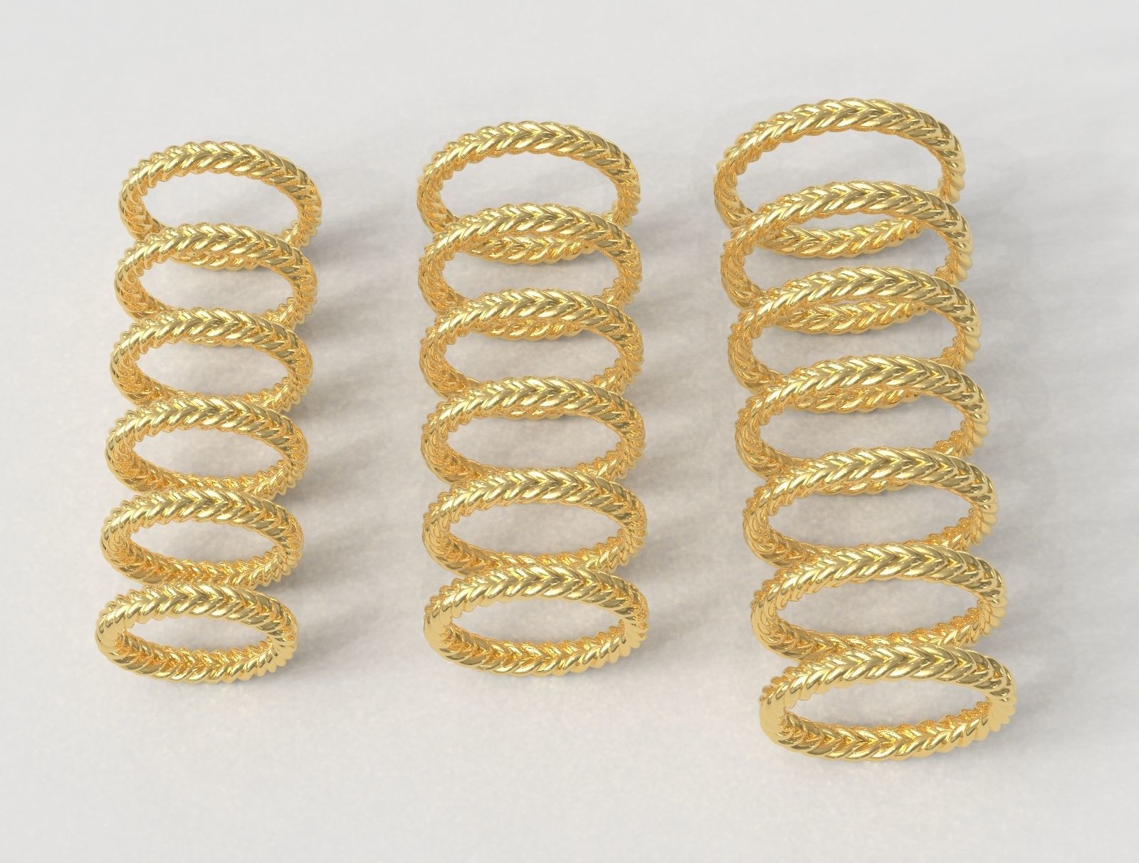 Braided Wedding Band 3D print model_5