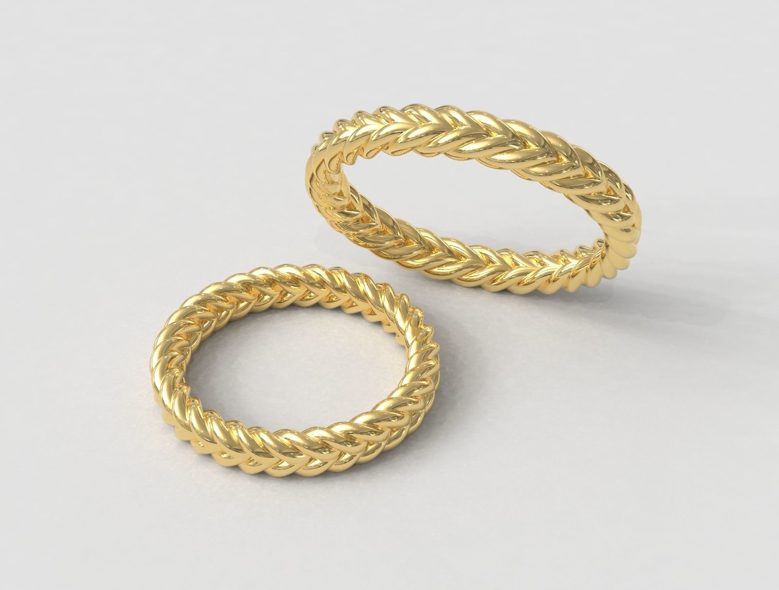 Braided Wedding Band 3D print model_8