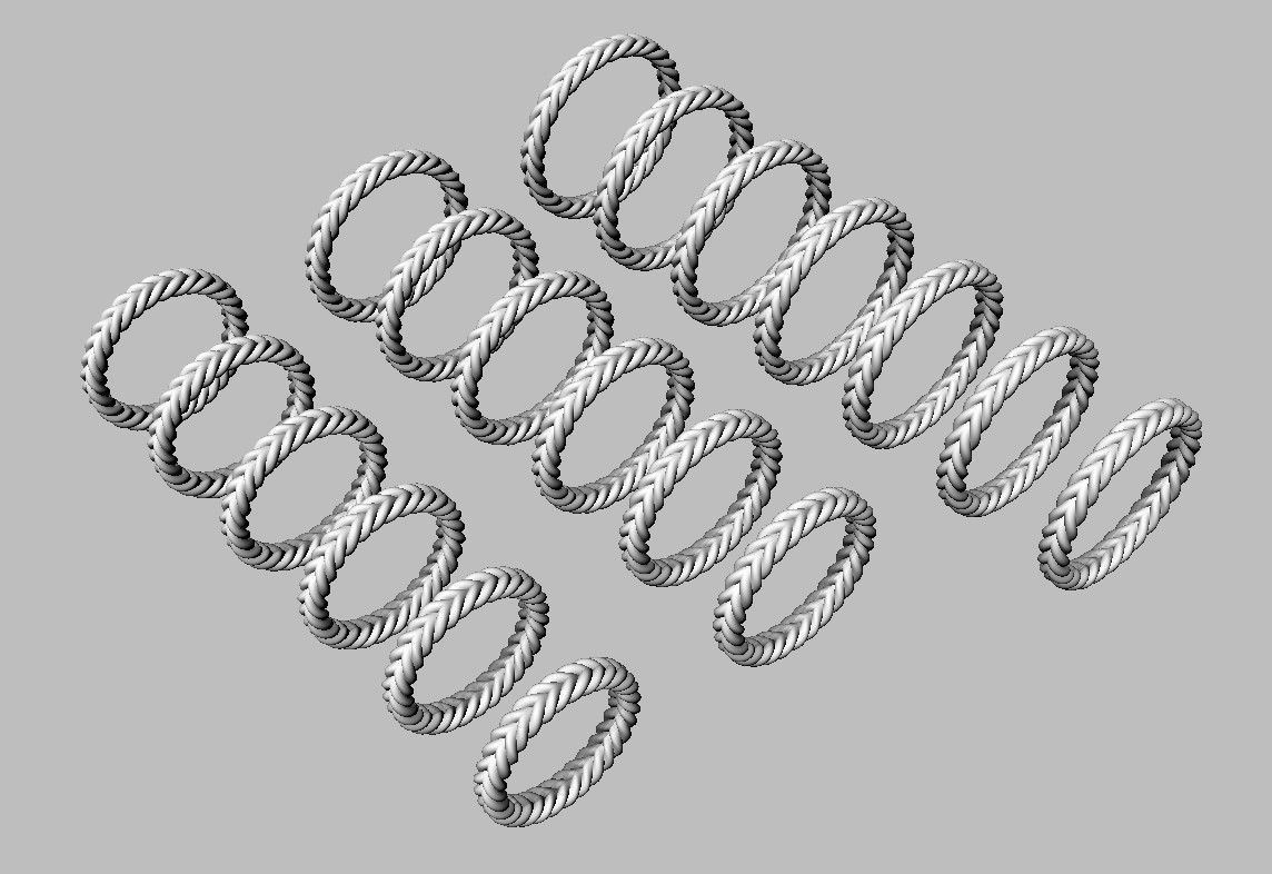 Braided Wedding Band 3D print model_13