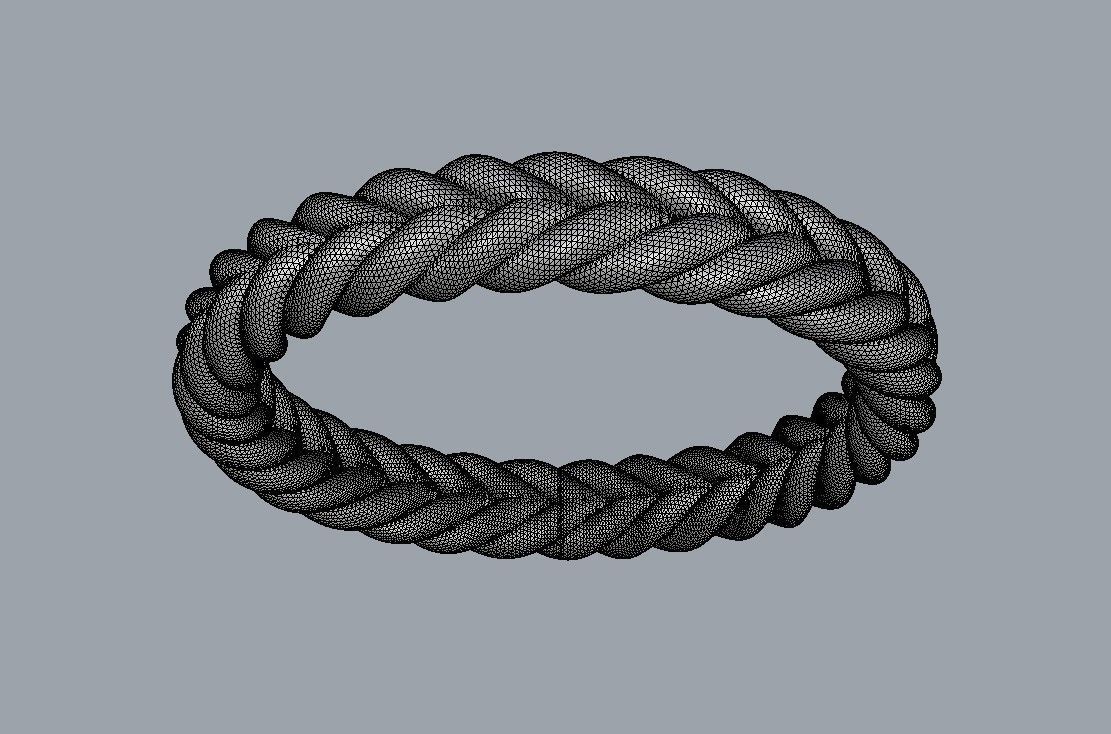 Braided Wedding Band 3D print model_26