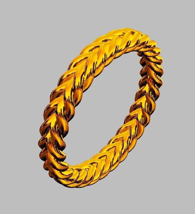 Braided Wedding Band 3D print model_22