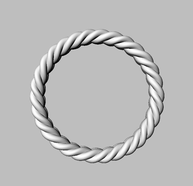 Braided Wedding Band 3D print model_21