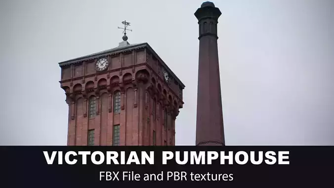 Victorian Pumphouse or Factory  3D model