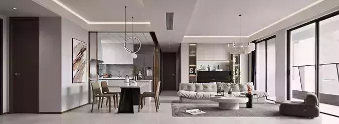 Restaurant Modern decoration villa Guest