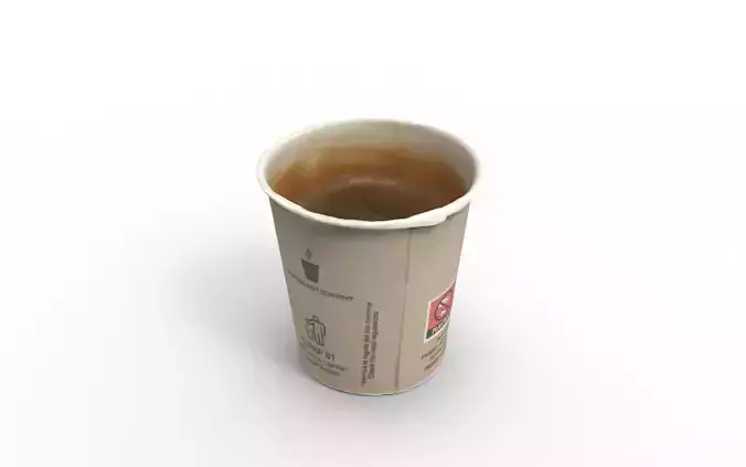 Small cup of espresso coffee