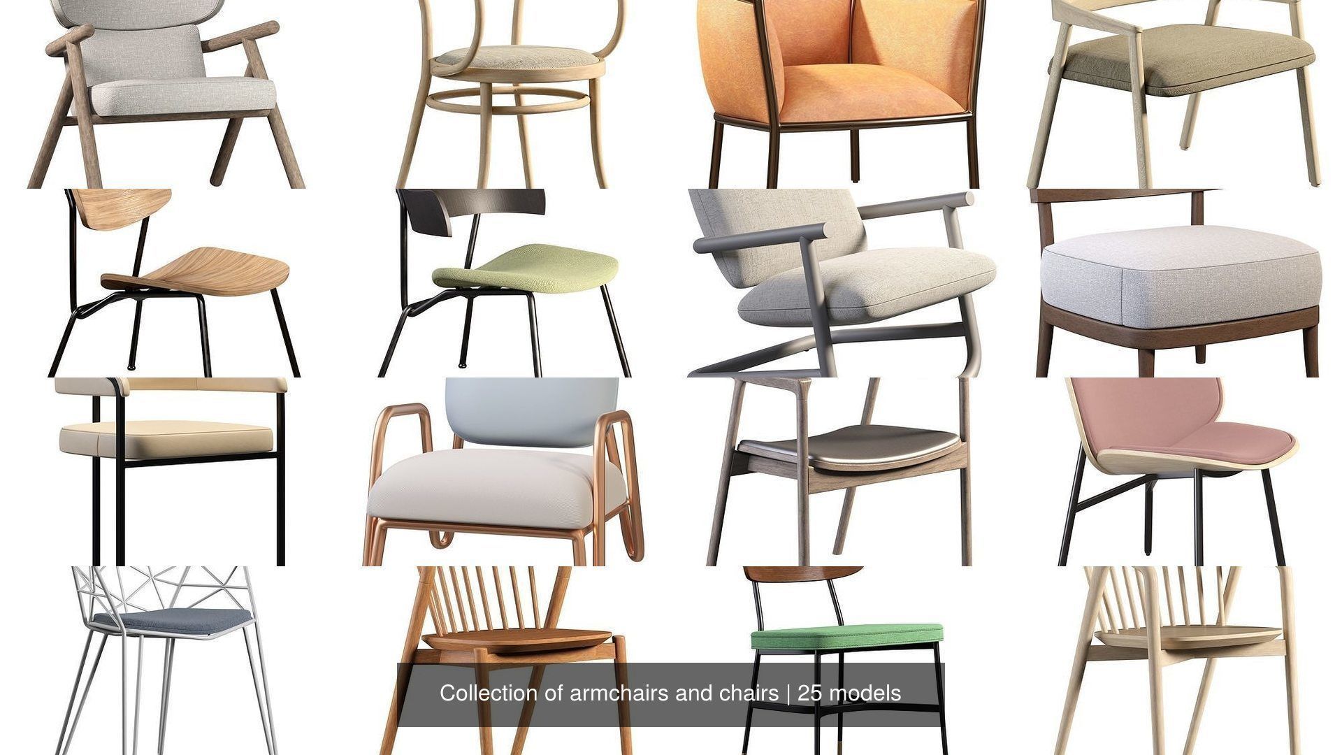 Collection of armchairs and chairs _2