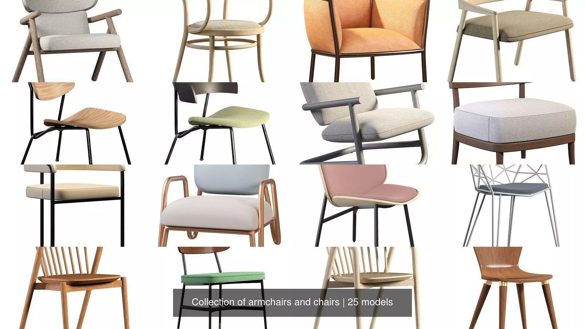 Collection of armchairs and chairs _0