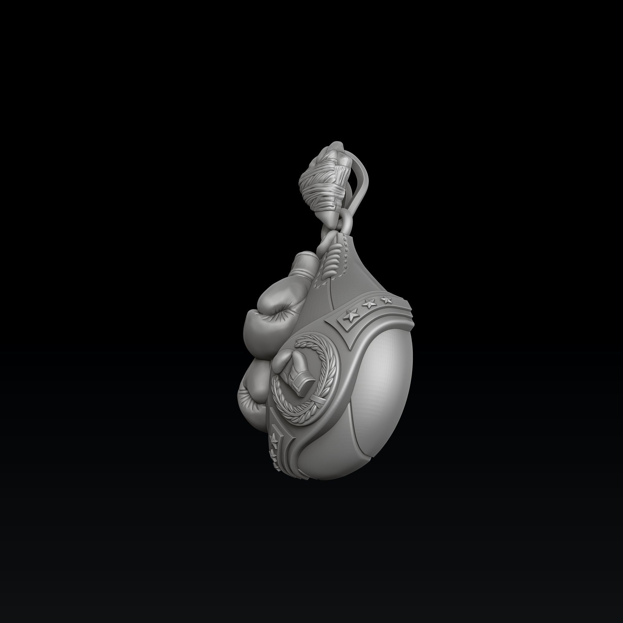 Boxing Pendant 3D print model_6