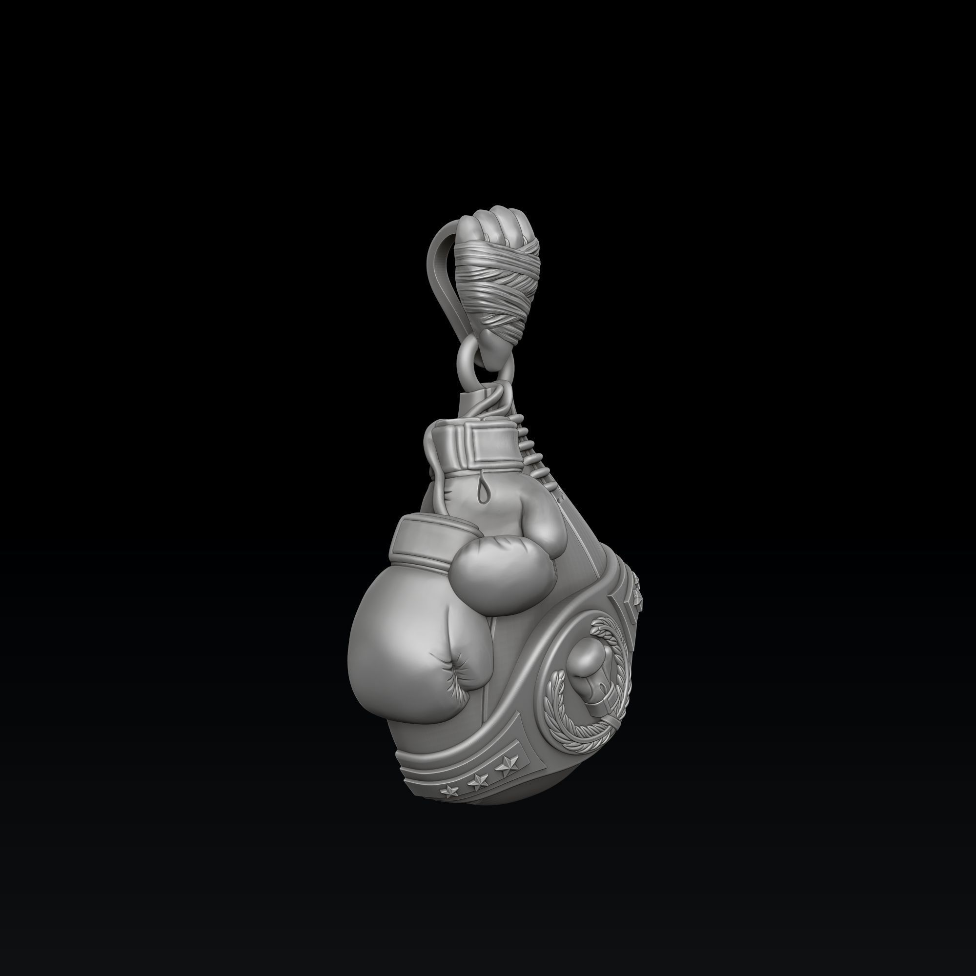 Boxing Pendant 3D print model_7