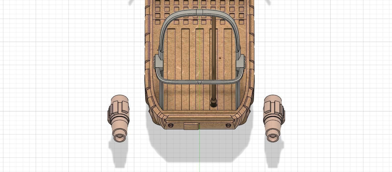 Articulated shydopp speeder and soldiers 3D print model_7
