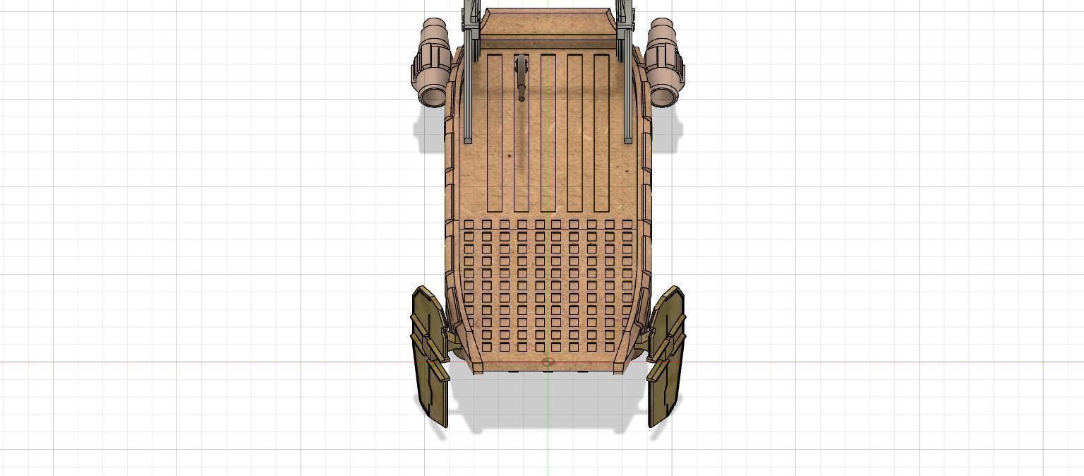 Articulated shydopp speeder and soldiers 3D print model_6