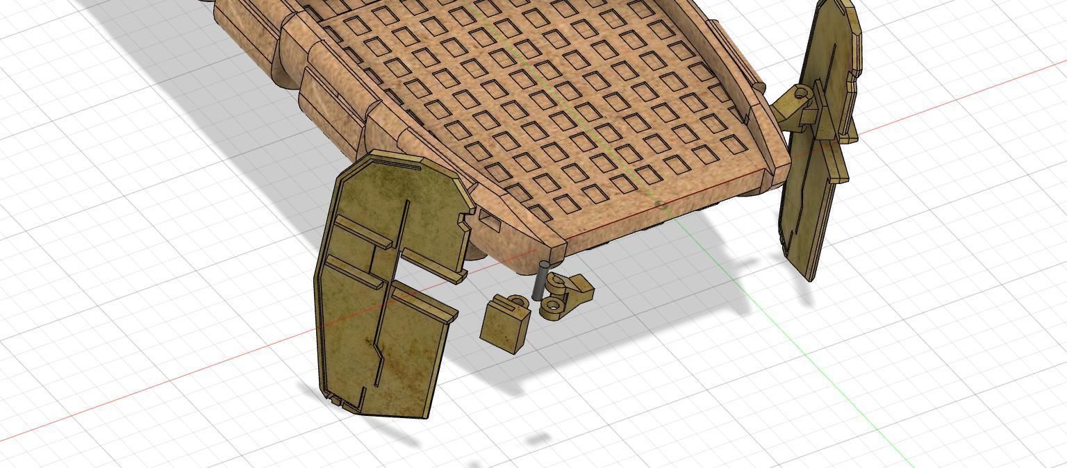 Articulated shydopp speeder and soldiers 3D print model_13