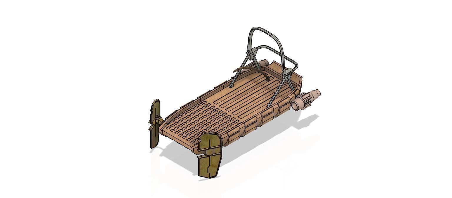 Articulated shydopp speeder and soldiers 3D print model_5