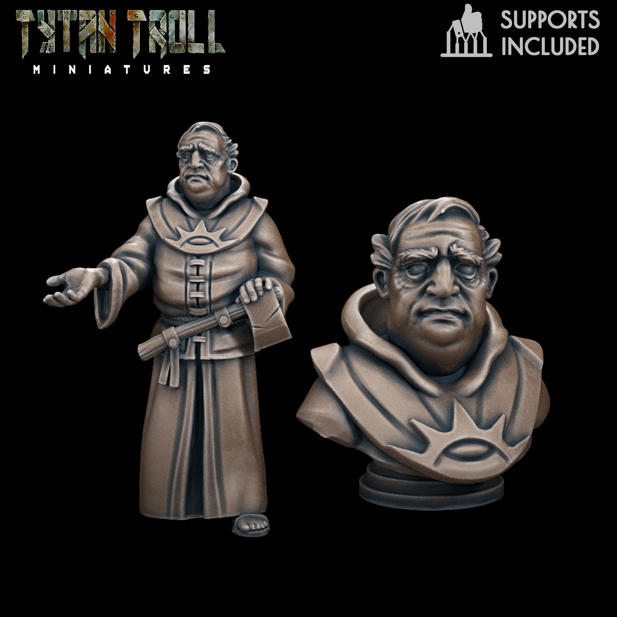 Curse of Strahd 07 Mini Bust Pack - Pre-Supported 3D print model_3