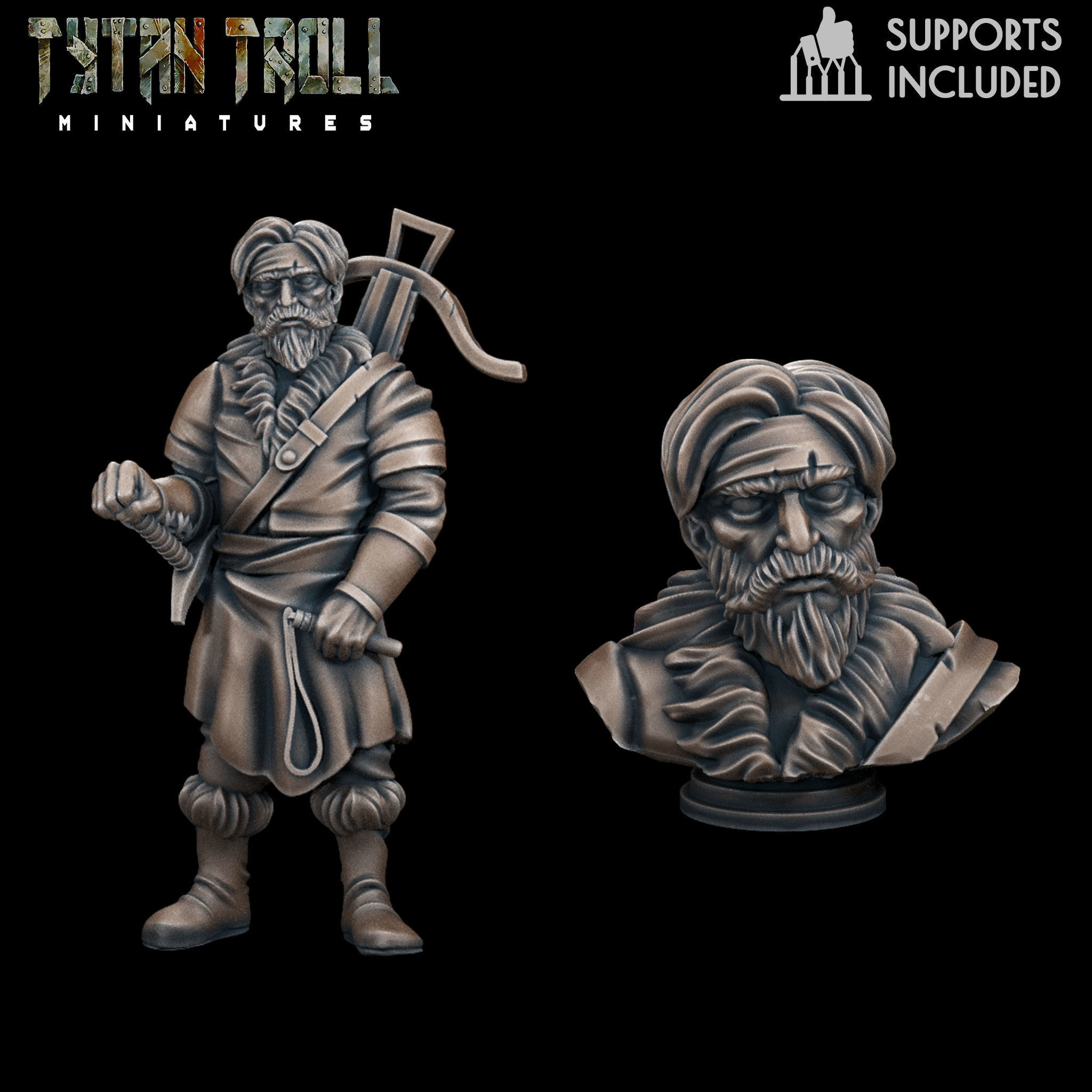 Curse of Strahd 07 Mini Bust Pack - Pre-Supported 3D print model_7