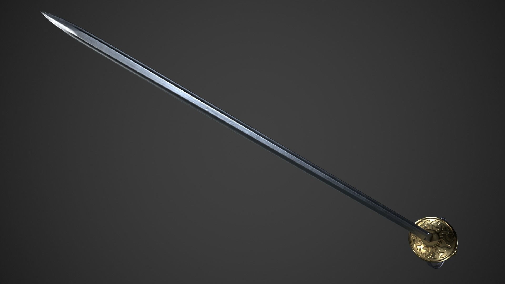 Fantasy Skewer Low-poly 3D model_12