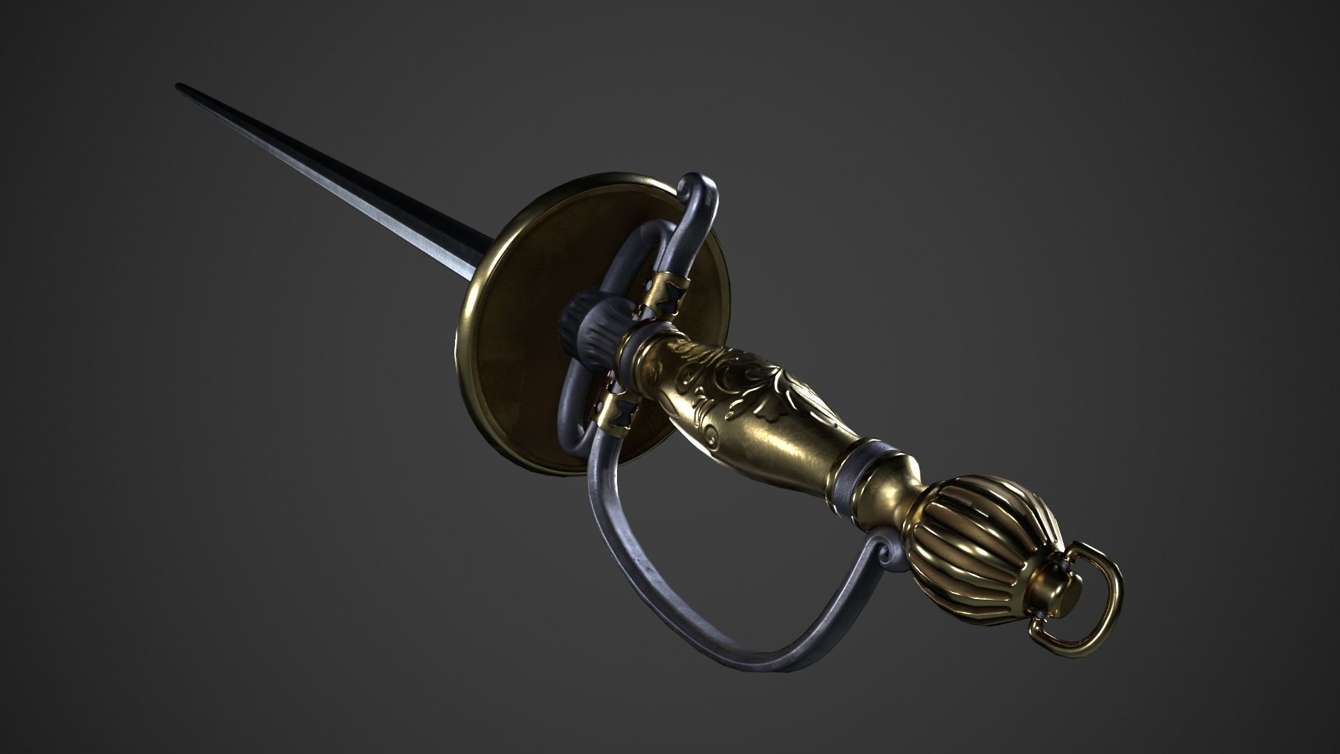 Fantasy Skewer Low-poly 3D model_6