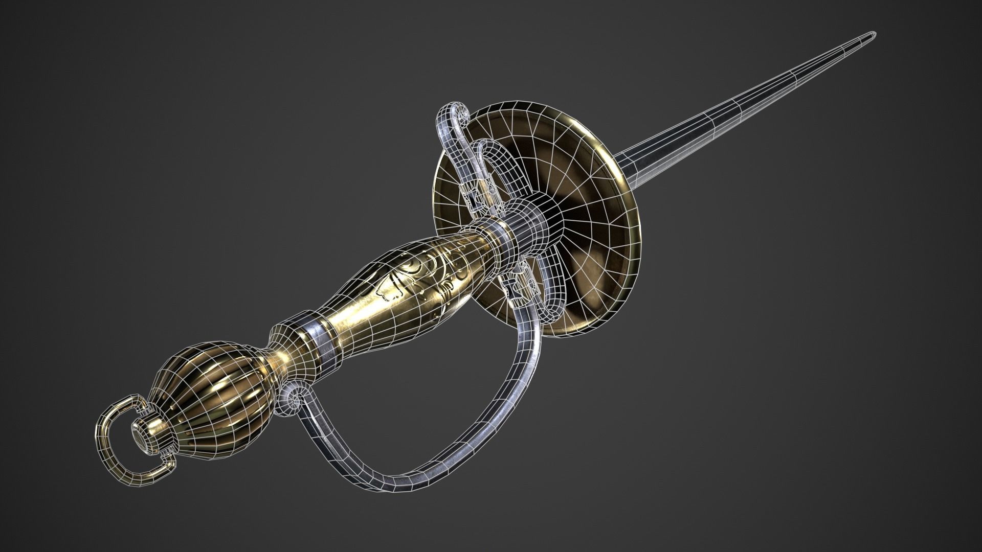 Fantasy Skewer Low-poly 3D model_16