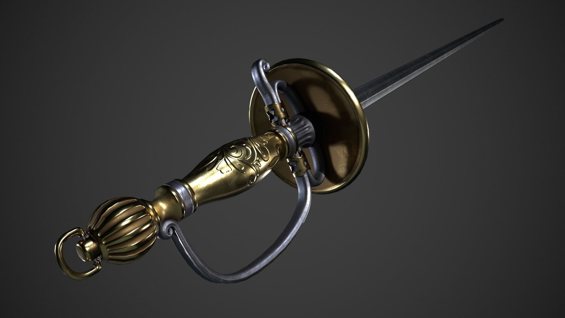 Fantasy Skewer Low-poly 3D model_10
