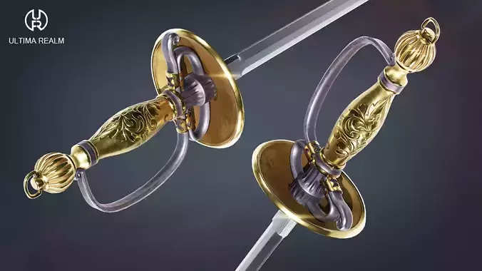 Fantasy Skewer Low-poly 3D model