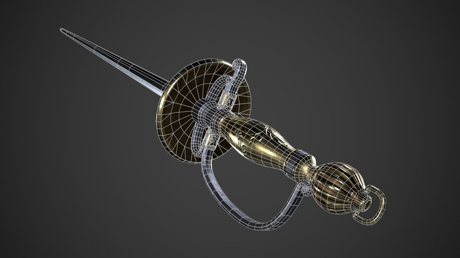 Fantasy Skewer Low-poly 3D model_13