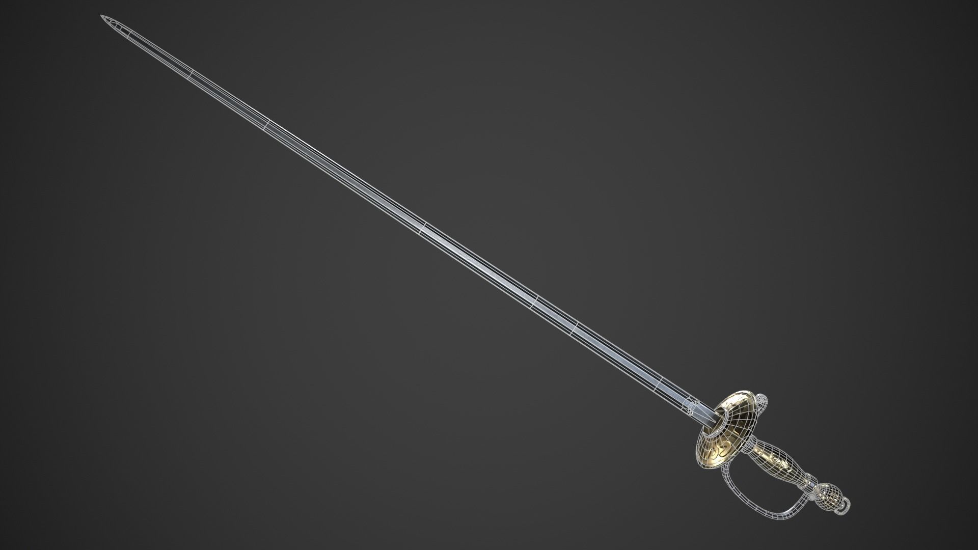 Fantasy Skewer Low-poly 3D model_9