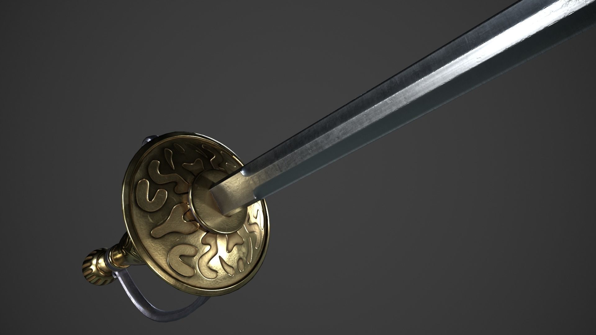 Fantasy Skewer Low-poly 3D model_11