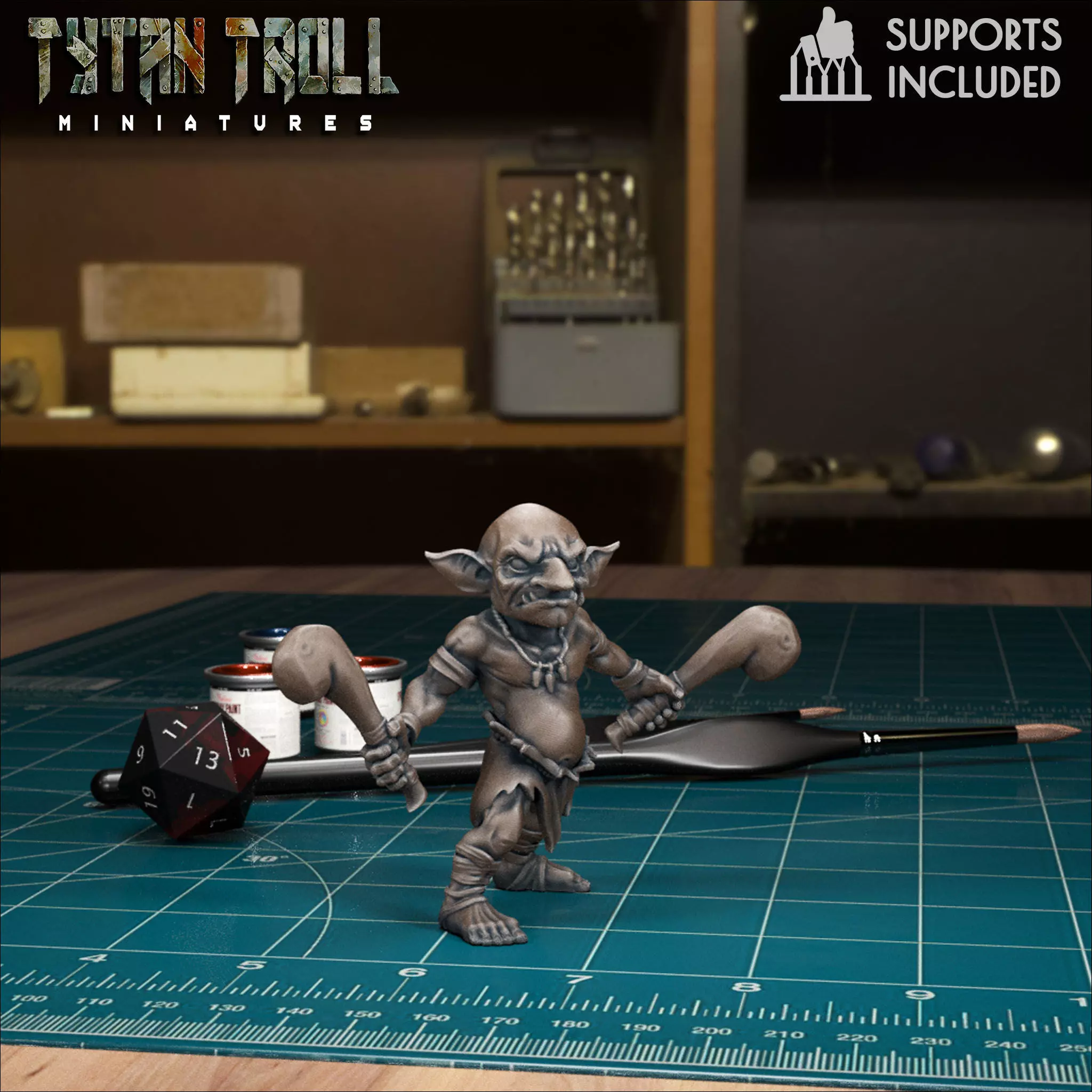 Jungle Goblin 08 - Pre-Supported 3D print model_0