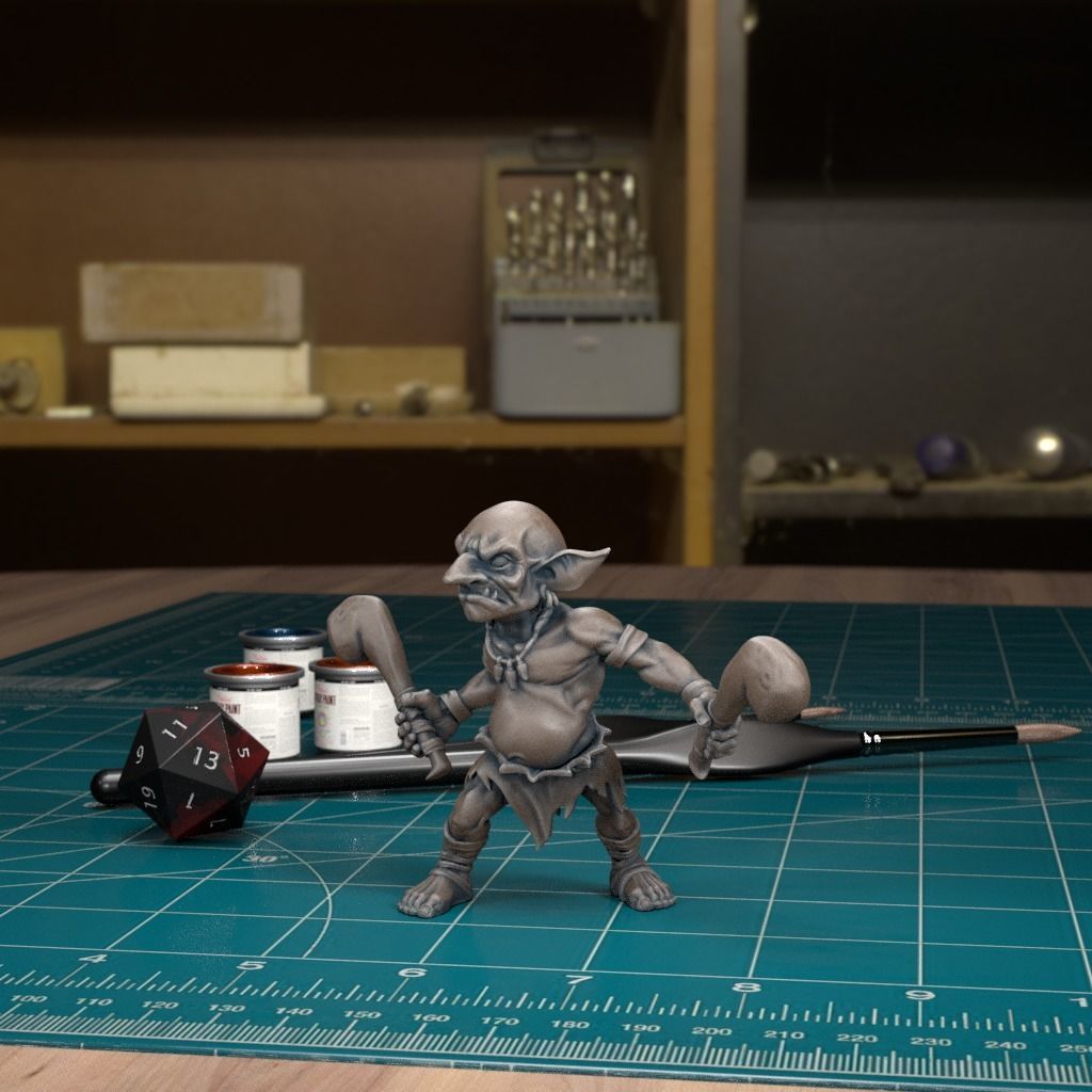 Jungle Goblin 08 - Pre-Supported 3D print model_2