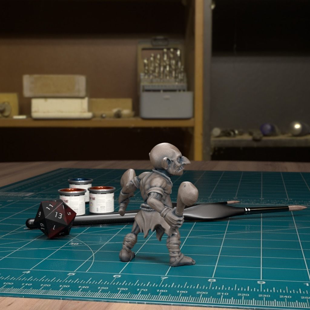 Jungle Goblin 08 - Pre-Supported 3D print model_4