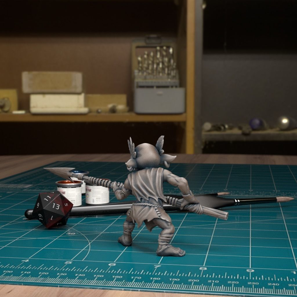 Jungle Goblin 06 - Pre-Supported 3D print model_3