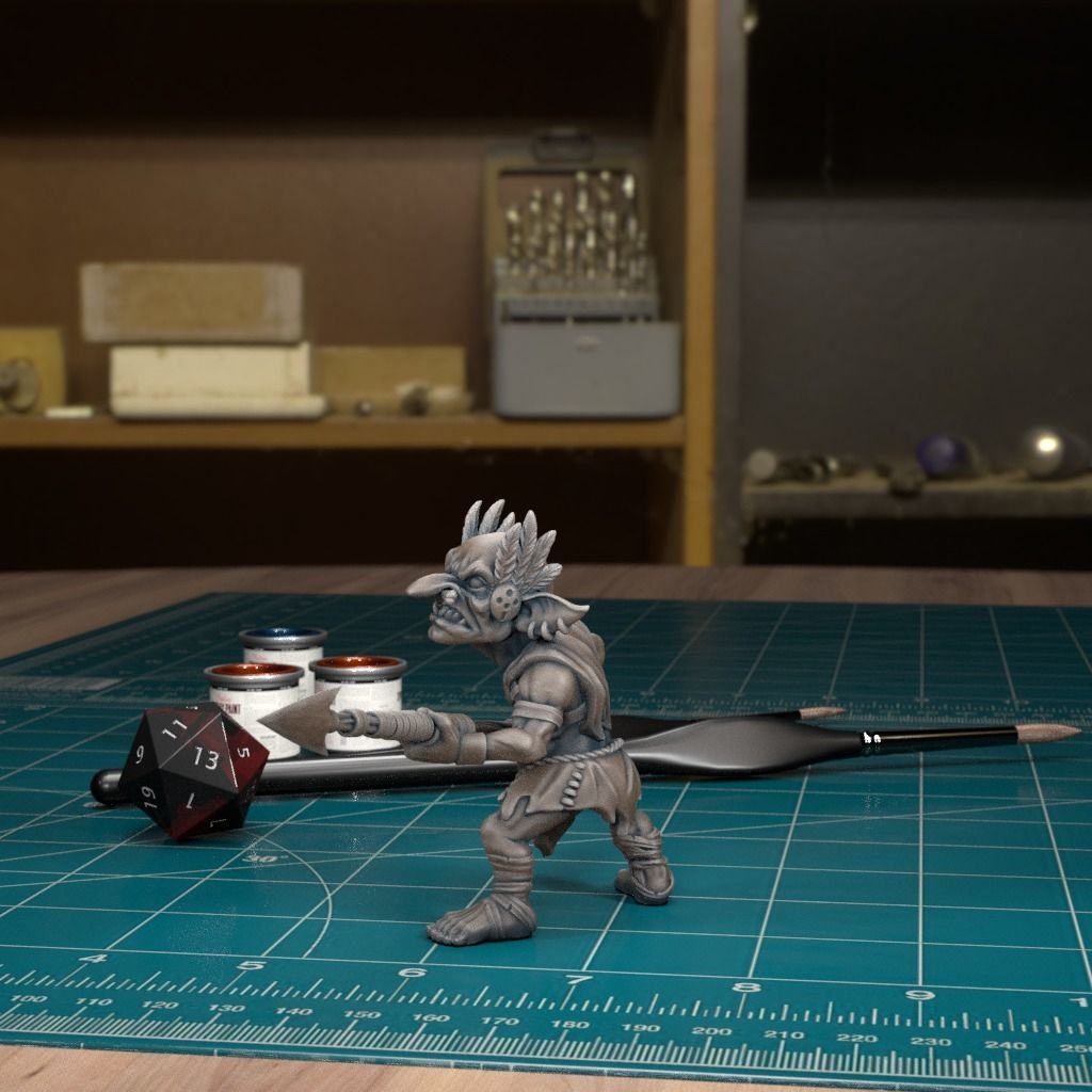 Jungle Goblin 06 - Pre-Supported 3D print model_2