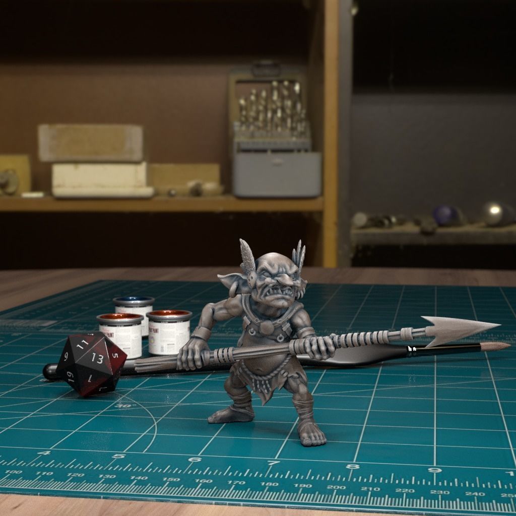 Jungle Goblin 06 - Pre-Supported 3D print model_1